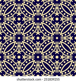Abstract seamless pattern in arabic style, vector background
