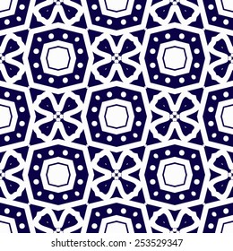 Abstract seamless pattern in arabic style, vector background