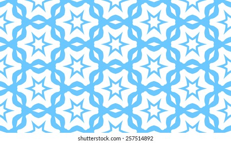 Abstract seamless pattern in arabic style, vector background