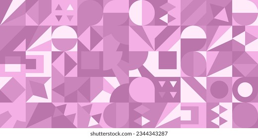 Abstract seamless pattern of arbitrary geometric shapes. Template for the design of covers, posters, interior design, wallpapers and backgrounds