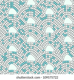 Abstract seamless pattern with arches