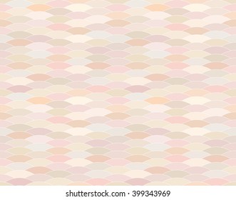 Abstract seamless pattern of arcs with a white stroke in neutral colors. Vector eps10.