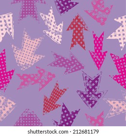 Abstract seamless pattern with arrows