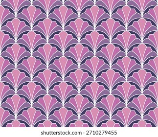 Abstractas patrón sin fisuras con elemento floral art deco. Fondo de Vector geométrico.