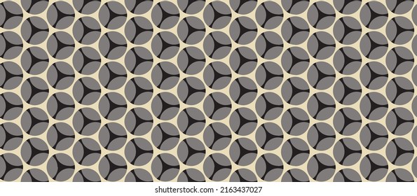 Abstract seamless pattern. Artistic geometric ornamental backdrop. Circles.Good for fabric, textile, wallpaper or package background design