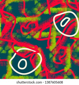 Abstract seamless pattern. Backdrop for your design, sport textile, fashion clothes, wrapping paper. Grunge backdrop with chaotic lines.