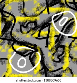 Abstract seamless pattern. Backdrop for your design, sport textile, fashion clothes, wrapping paper. Grunge backdrop with chaotic lines.