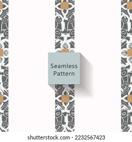 Abstract seamless pattern with background