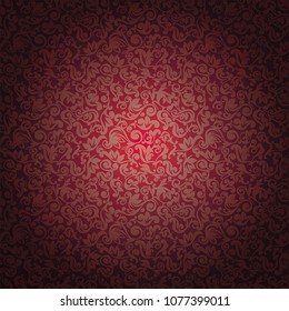 Abstract seamless pattern for background. Beautiful vector illustration in baroque style