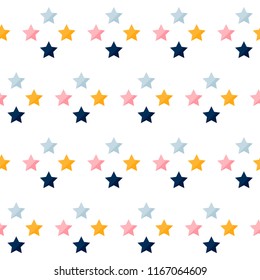 Abstract seamless pattern background. Childish simple application geometric cover for design card, wallpaper, album, scrapbook, holiday wrapping paper, textile fabric, bag print, t shirt etc.