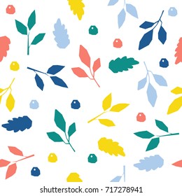 Abstract seamless pattern background. Childish handmade crafted cover for design card, wallpaper, album, scrapbook, holiday wrapping paper, textile fabric, bag print, t shirt etc.