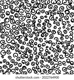 Abstract seamless pattern background. Doodle pattern background. Abstract hand-drawn pattern. Vector seamless doodle swirl pattern. Wrapping paper.