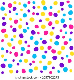 Abstract seamless pattern background. Geometric modern futuristic illustration for design birthday card, party invitation, wallpaper, holiday wrapping paper, fabric, bag print, t shirt, workshop advertising etc