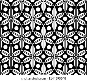 Abstract seamless pattern. Background of abstract geometrical weaving. Vector illustration