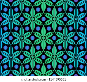 Abstract seamless pattern. Background of abstract geometrical weaving. Vector illustration