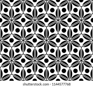 Abstract seamless pattern. Background of abstract geometrical weaving. Vector illustration