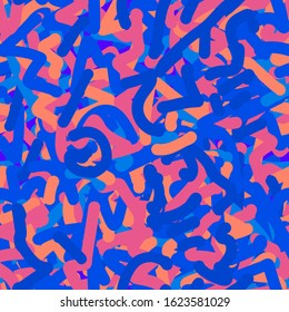 abstract seamless pattern background. Good for textile fabric design, wrapping paper and website wallpapers. Pink abstract brush strokes.