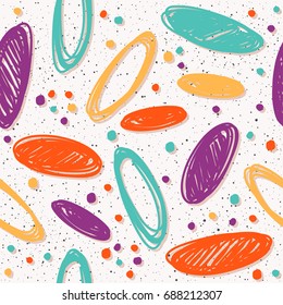 Abstract seamless pattern background. Handmade doodle seamless pattern for design card, invitation, t shirt, book, banner, poster, scrapbook, album, textile fabric, garment, bag print etc. 