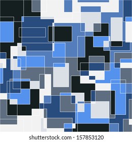 Abstract seamless pattern for background made from rectangles - vector illustration. You can use it to fill your own background.