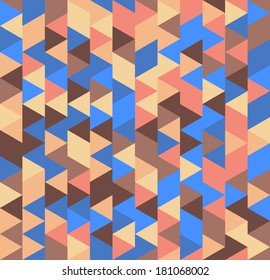 Abstract seamless pattern for background made from triangles - vector illustration. You can use it to fill your own background.