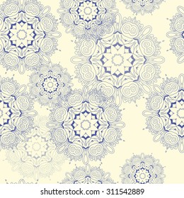 Abstract seamless pattern background with mandala