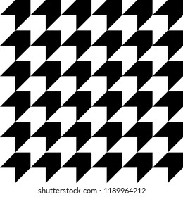 Abstract seamless pattern background. Maze of black geometric design elements isolated on white background. Vector illustration.