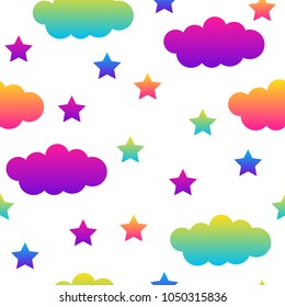 Abstract seamless pattern background. Modern futuristic illustration for design card, party invitation, wallpaper, holiday wrapping paper, fabric, bag print, t shirt,  workshop advertising etc.