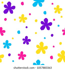 Abstract seamless pattern background. Modern futuristic illustration for design birthday card, party invitation, wallpaper, holiday wrapping paper, fabric, bag print, t shirt,  workshop advertising