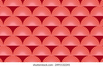 Abstract seamless pattern background modern design red orange retro. Suit for poster, cover, banner, brochure, website