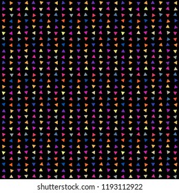 Abstract seamless pattern background with multi-colored varied triangles.