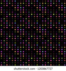 Abstract seamless pattern background with multicolored various rhombuses.