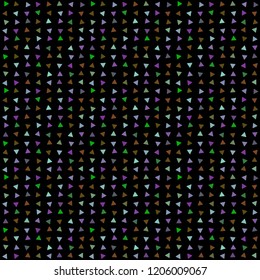 Abstract seamless pattern background with multi-colored varied triangles.
