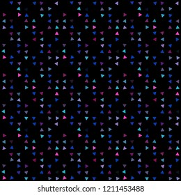 Abstract seamless pattern background with multi-colored varied triangles.