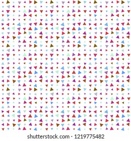 Abstract seamless pattern background with multi-colored varied triangles.