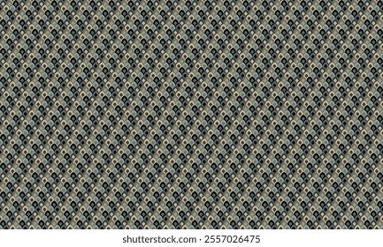 Abstract seamless pattern background with optical illusion - geometric shape in yellow blue gray n black color. Vector illustration. For shirt dress textile cloth print wallpaper decoration