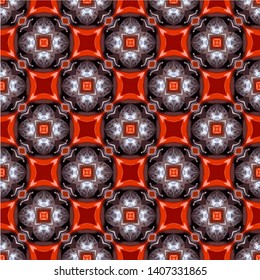 Abstract seamless pattern background. Ornament oriental print texture wrapping paper decoration.