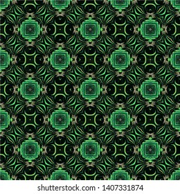 Abstract seamless pattern background. Ornament oriental print texture wrapping paper decoration.