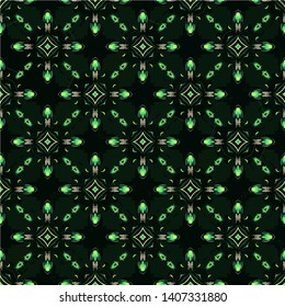 Abstract seamless pattern background. Ornament oriental print texture wrapping paper decoration.