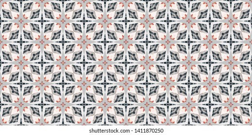 Abstract seamless pattern background. Ornament oriental print texture wrapping paper decoration