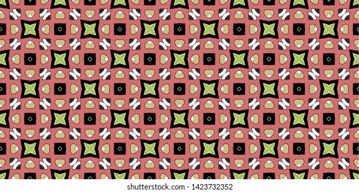 Abstract seamless pattern background. Ornament oriental print texture wrapping paper decoration
