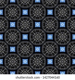 Abstract seamless pattern background. Ornament oriental print texture wrapping paper decoration