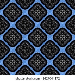 Abstract seamless pattern background. Ornament oriental print texture wrapping paper decoration