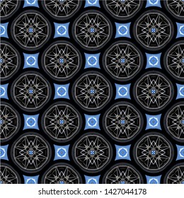 Abstract seamless pattern background. Ornament oriental print texture wrapping paper decoration