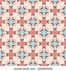 Abstract seamless pattern background. Ornament oriental print texture vintage decoration