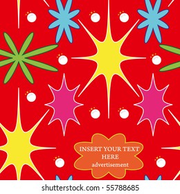 Abstract seamless pattern for background with place for your text - vector illustration. You can use it to fill your own background.