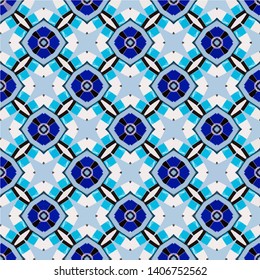 Abstract seamless pattern background for print on fabric, textiles, wallpaper. Vintage retro style ornament.