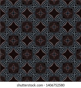 Abstract seamless pattern background for print on fabric, textiles, wallpaper. Vintage retro style ornament.