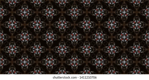 Abstract seamless pattern background for print on fabric, textiles, wallpaper. Vintage retro style ornament