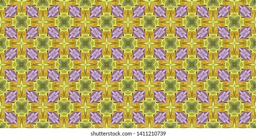 Abstract seamless pattern background for print on fabric, textiles, wallpaper. Vintage retro style ornament