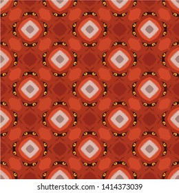 Abstract seamless pattern background for print on fabric, textiles, wallpaper. Vintage retro style ornament